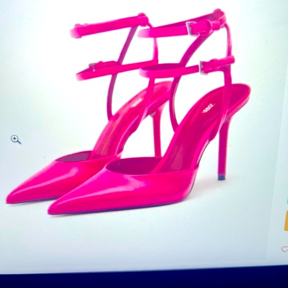 Zara Shoes - NWT  Zara designed pink shoes with ankle strap .